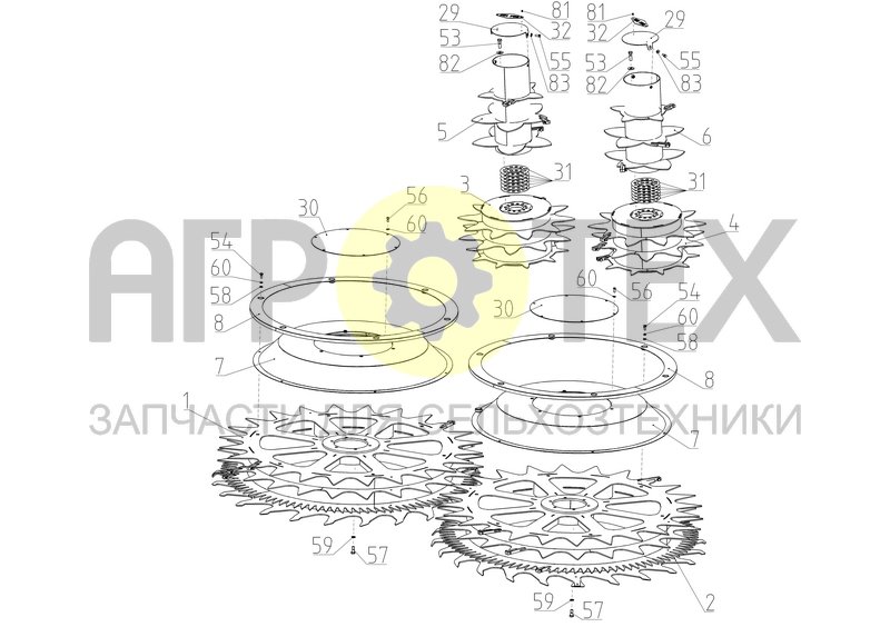 Чертеж Барабаны (ЖР-600.03.01.000Ф)